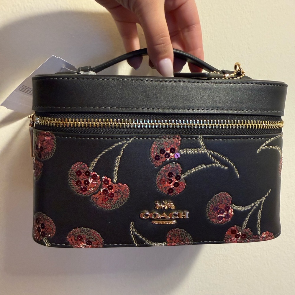 Coach Cherry Print Cosmetic Case